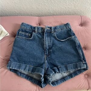 American Apparel Blue Jean Shorts